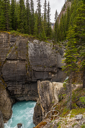 Waterfall in the Rocky Mountains - Banff National Park