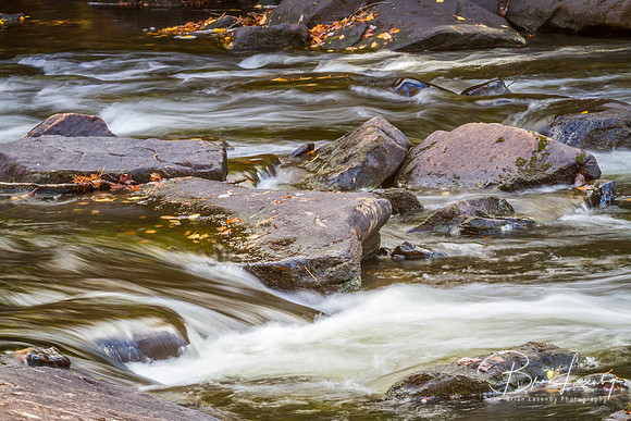 Stream and Rocks in Autumn - Ontario, Canada