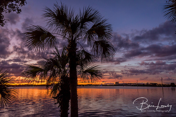 Sunset Over the Indian River - Merritt Island, Florida