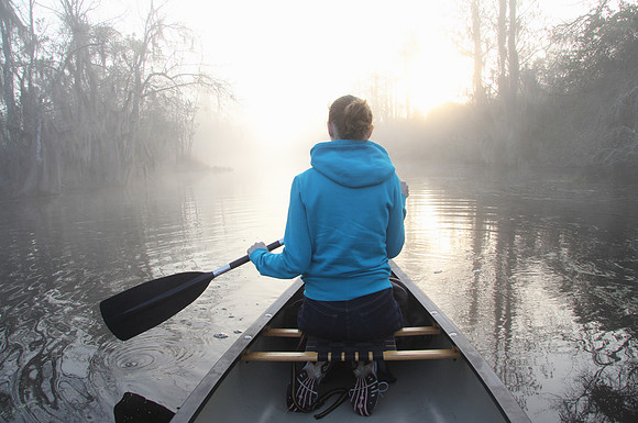 Canoeing Through a Southern Swamp