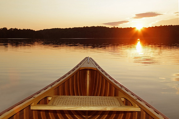 Canoeing at Sunset