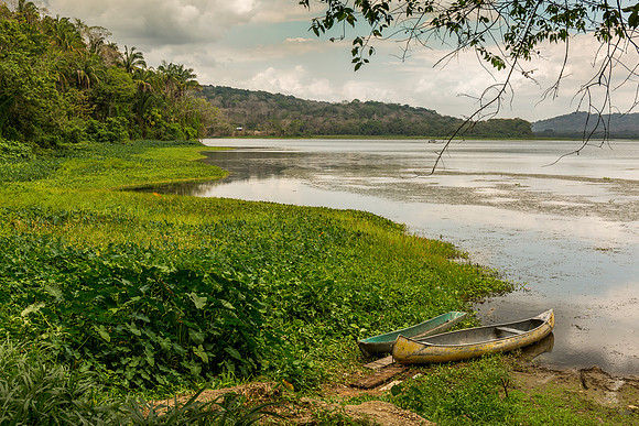 Empty Boats at River's Edge - Gamboa, Panama