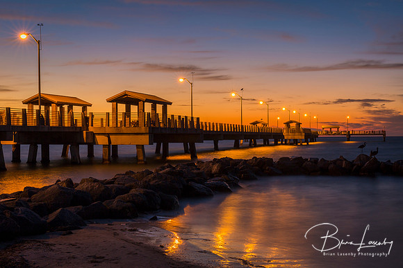 Fishing Pier at Twilight - St. Petersburg, Florida