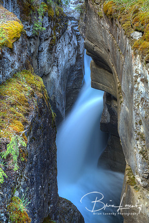 Waterfall in the Canadian Rocky Mountains