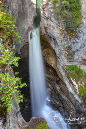 Waterfall in the Canadian Rocky Mountains