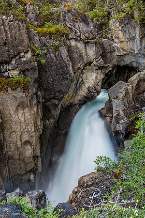 Waterfall in the Rocky Mountains - Banff National Park
