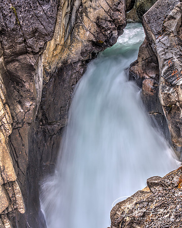 Waterfall in Jasper National Park - Alberta, Canada